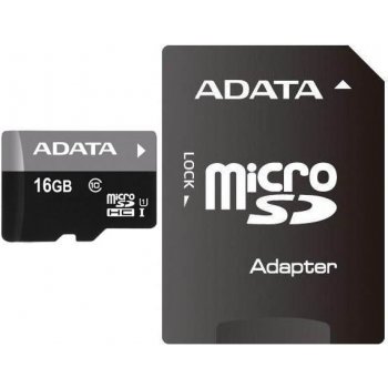 ADATA Premier microSDHC 16GB + SD adaptér / UHS-I U1 Class 10
