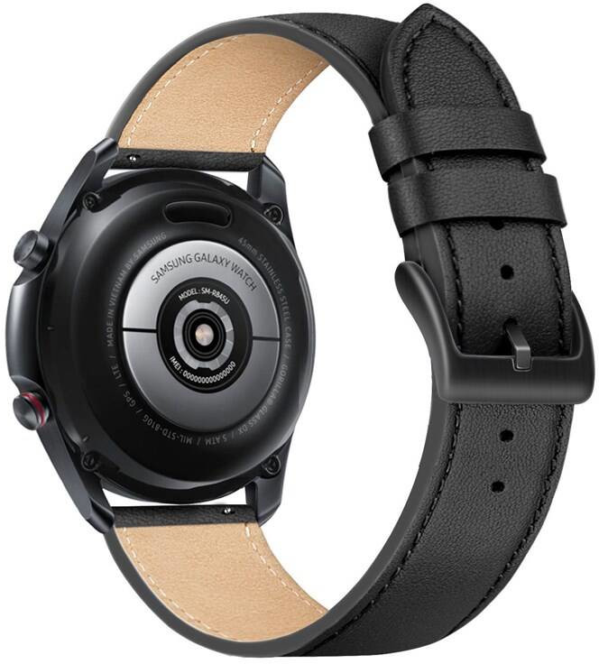 FIXED Leather Strap 22mm, černý