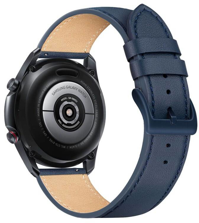 FIXED Leather Strap 22mm, modrý