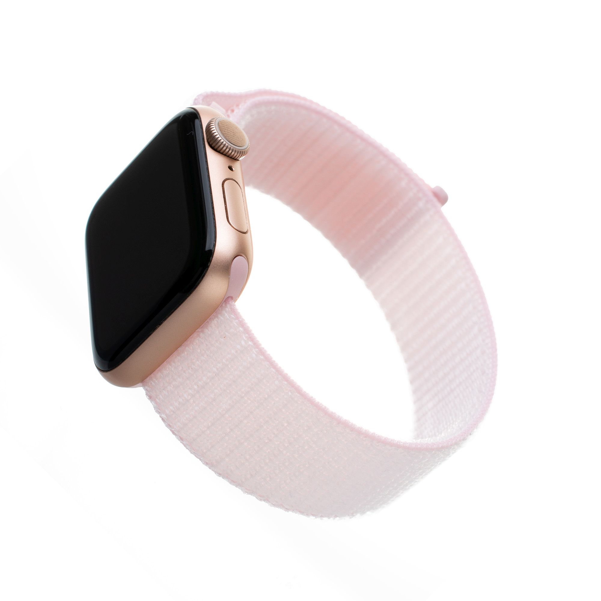 FIXED Nylon Strap pro Apple Watch  42/44/45/49mm, růžový