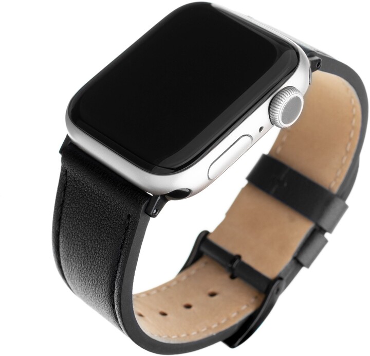 FIXED Leather Strap Apple Watch  38/40/41mm, černý