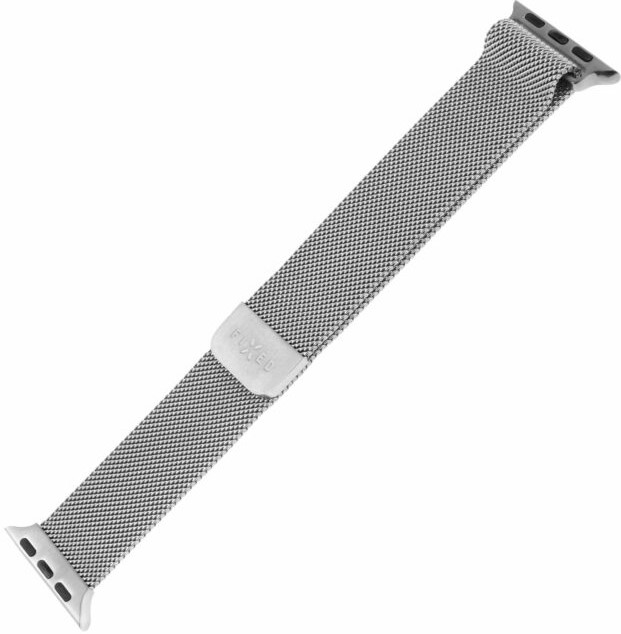 FIXED Mesh Strap pro Apple Watch 38/40/41mm, stříbrný