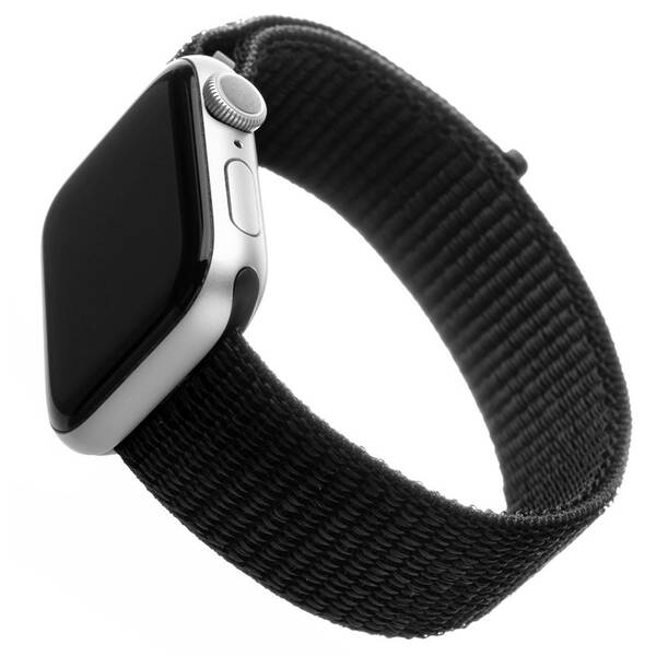 FIXED Nylon Strap pro Apple Watch 42/44/45/49mm, černý