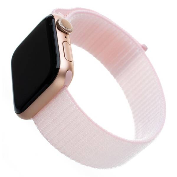 FIXED Nylon Strap pro Apple Watch 38/40/41mm, růžový