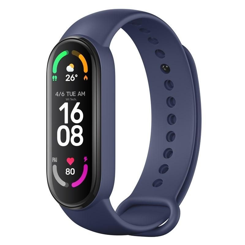 FIXED Silicone Strap pro Xiaomi  Mi Band 5/ Mi Band 6, modrý