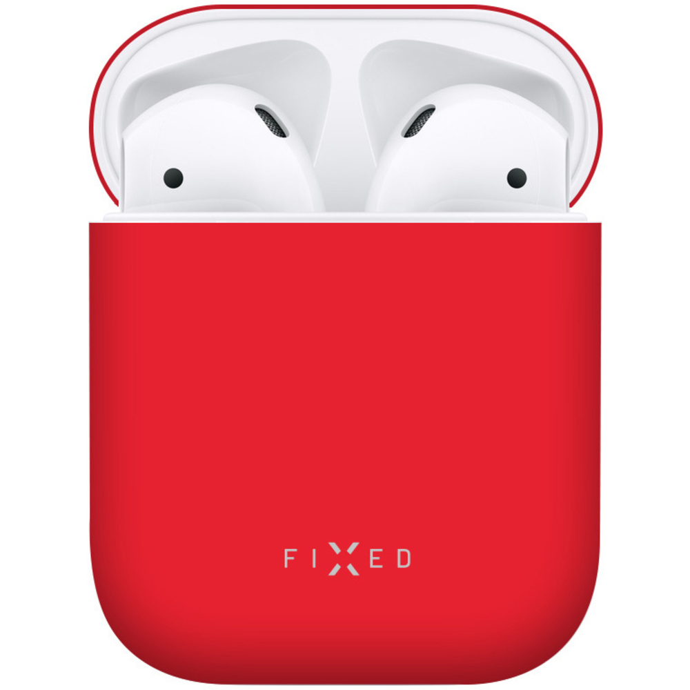 FIXED Silky pro Apple AirPods, červené
