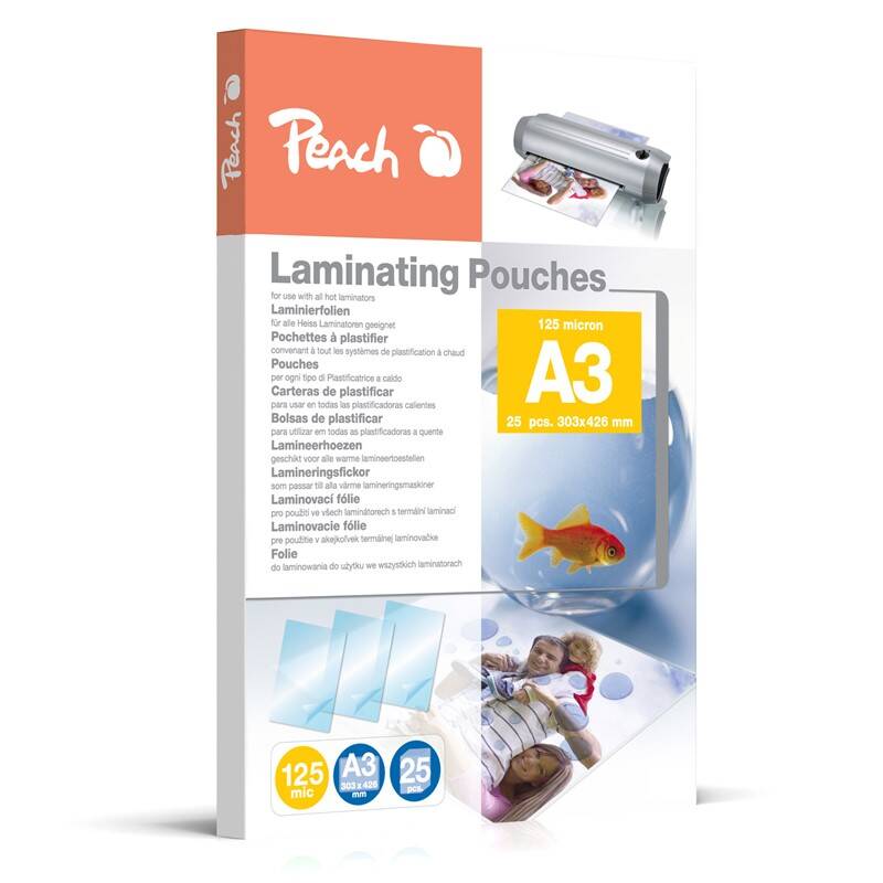 PEACH LAMIN.FOLIE A3 125MIC 25ks