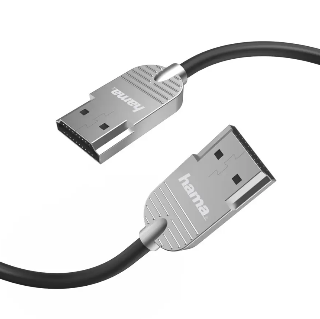 Hama 205020 HDMI High Speed 4K 1 m, Ultra-Slim