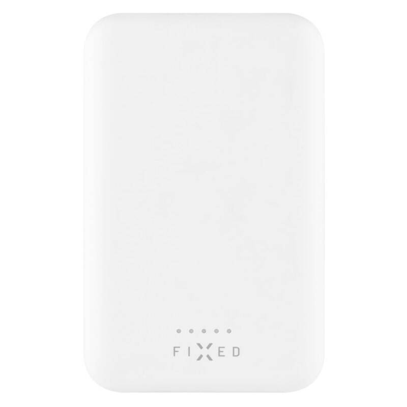 FIXED MagZen s bezdrátovým nabíjením a podporou Magsafe, 6 000 mAh, bílá