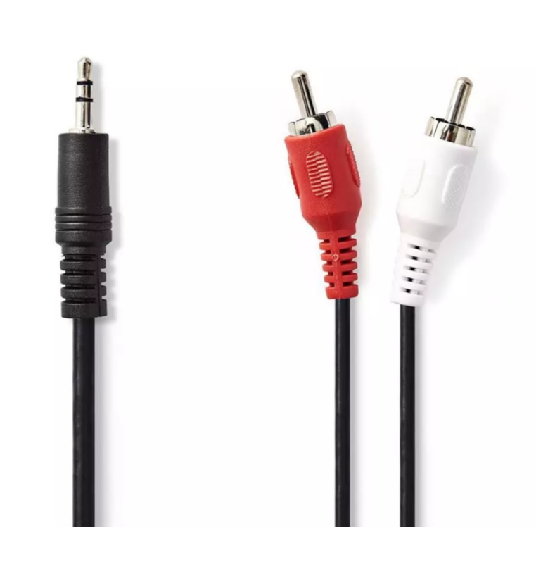 NEDIS CAGL22200BK50 stereo audio 3,5 mm 2xRC