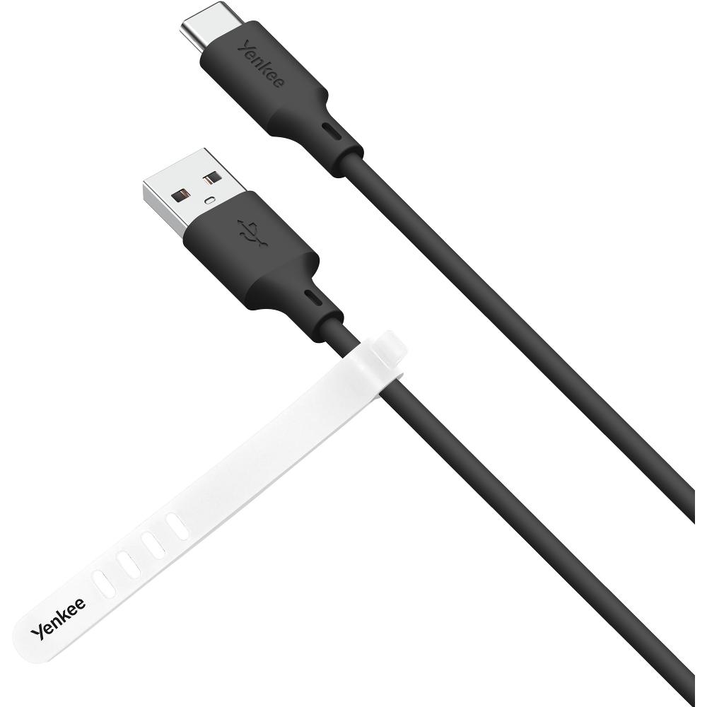 YENKEE YCU 315 BK SILIC USB A-C / 1,5m