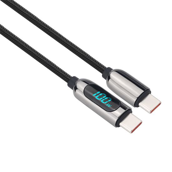 Solight SSC1802 USB-C s displejem 100W, 2m