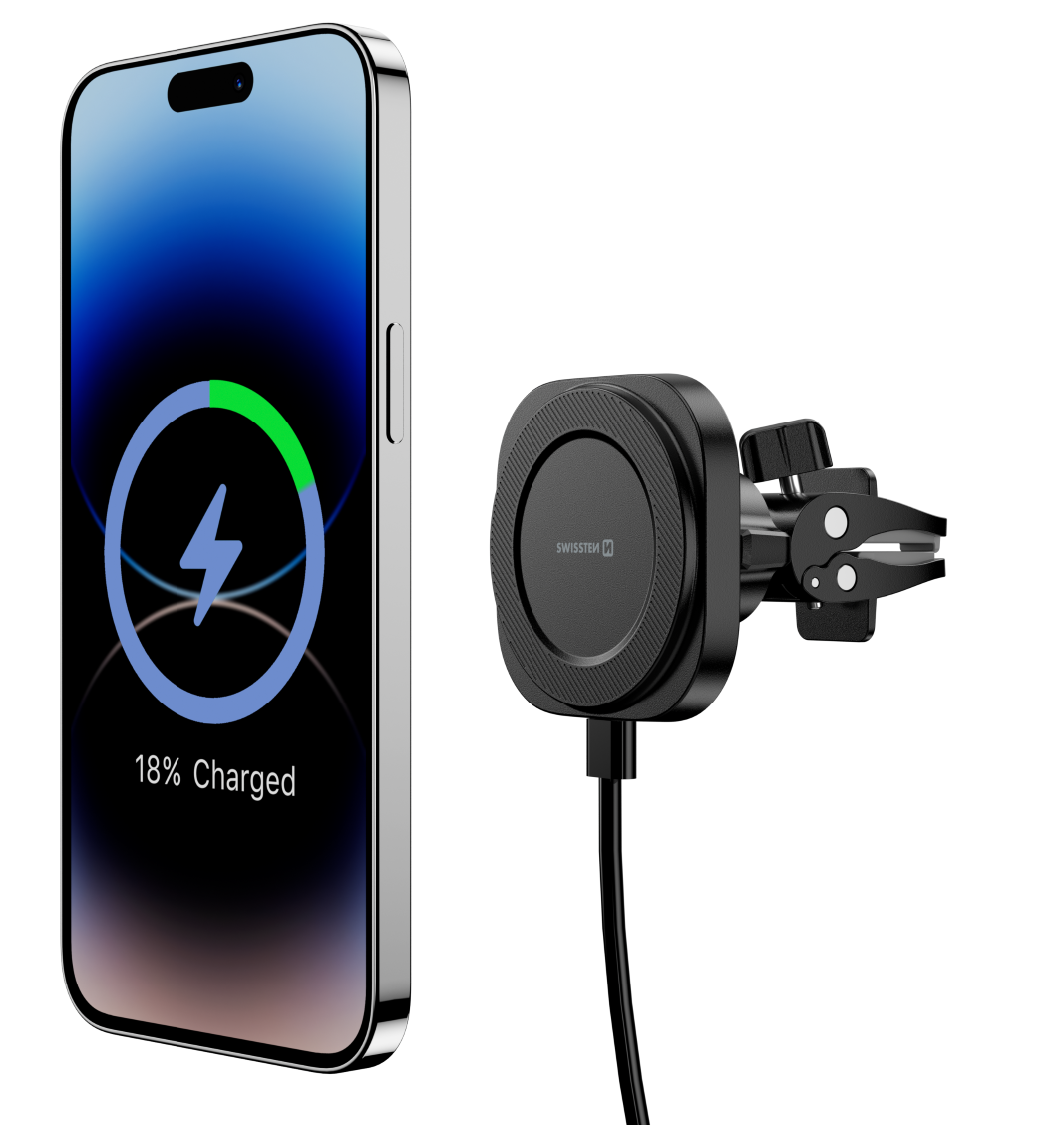 SWISSTEN MagStick COMPACT pro MAGSAFE 15W