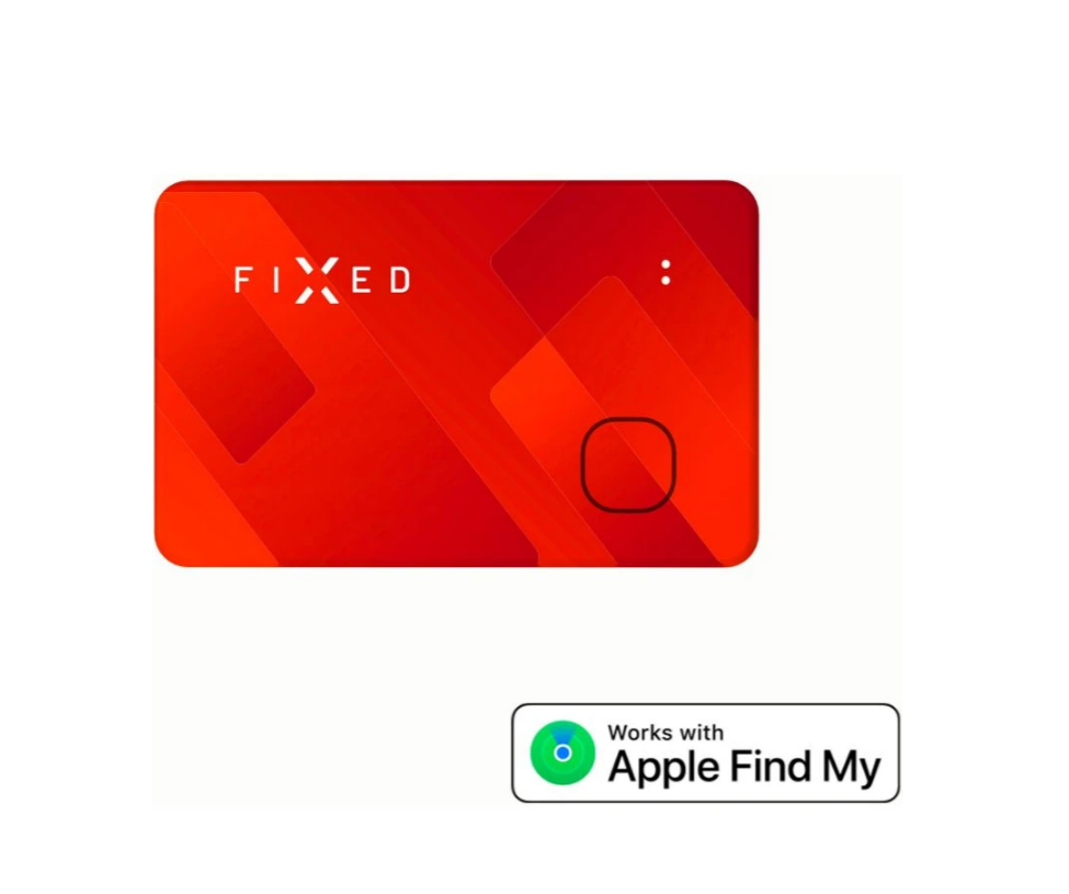FIXED Tag Card s podporou Find My, bezdrátové nabíjení, oranžový