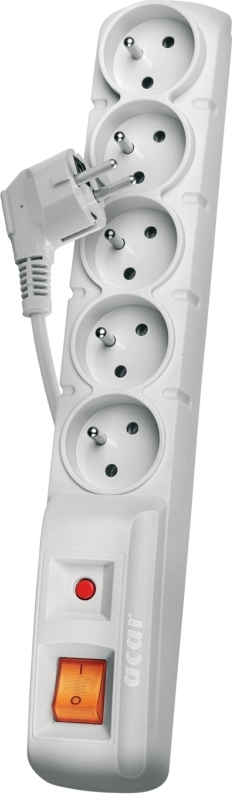 Emos P53873 PŘEPĚŤ.OCHRANA 5Z 1,5M ŠEDÁ