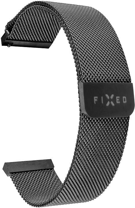 FIXED Mesh Strap s Quick Release 18mm pro smartwatch, černý