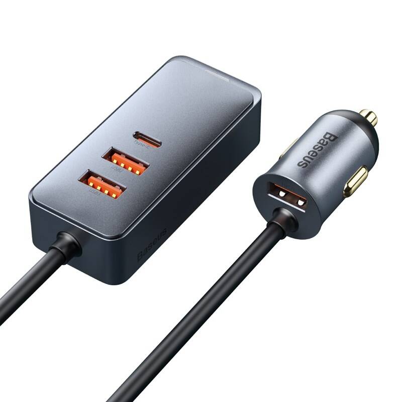 Baseus rychlonabíječka do auta 3xUSB/1xUSB-C120W
