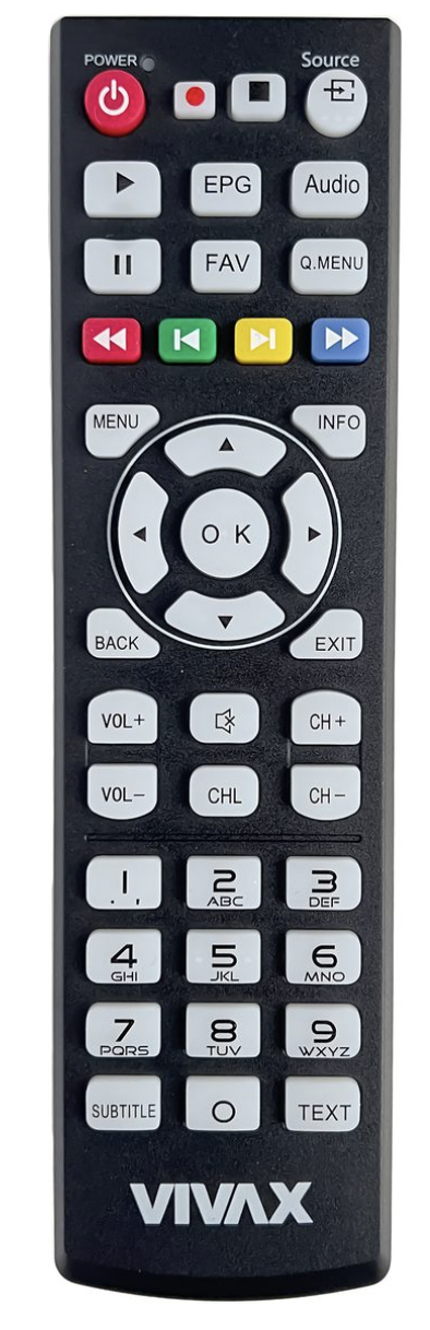 VIVAX 32LE131T2S2 dálkový ovladač duplikát