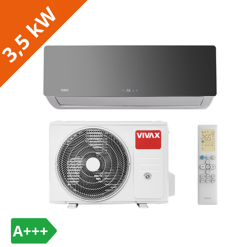 VIVAX SET ACP-12CH35AERI/I+ SILVER MIRROR vnitřní / ACP-12CH35AERI/O+ venkovní