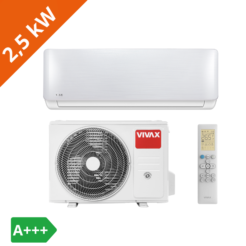 VIVAX SET ACP-09CH25AERI/I+ SILVER vnitřní / ACP-09CH25AERI/O+ venkovní