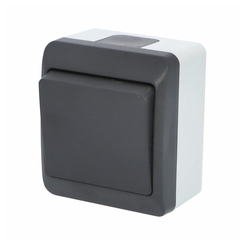 FAMATEL 5331-07 Galatea IP44 Přepínač střídavý č.6 (antracit)