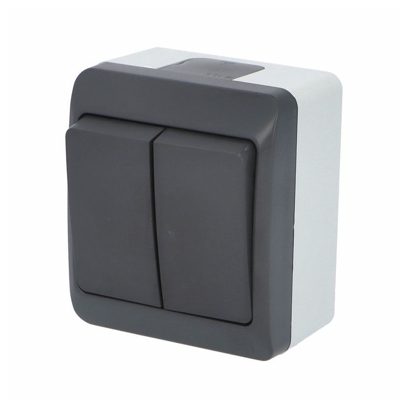 FAMATEL 5332-07 Galatea IP44 Spínač sériový č.5 (antracit)