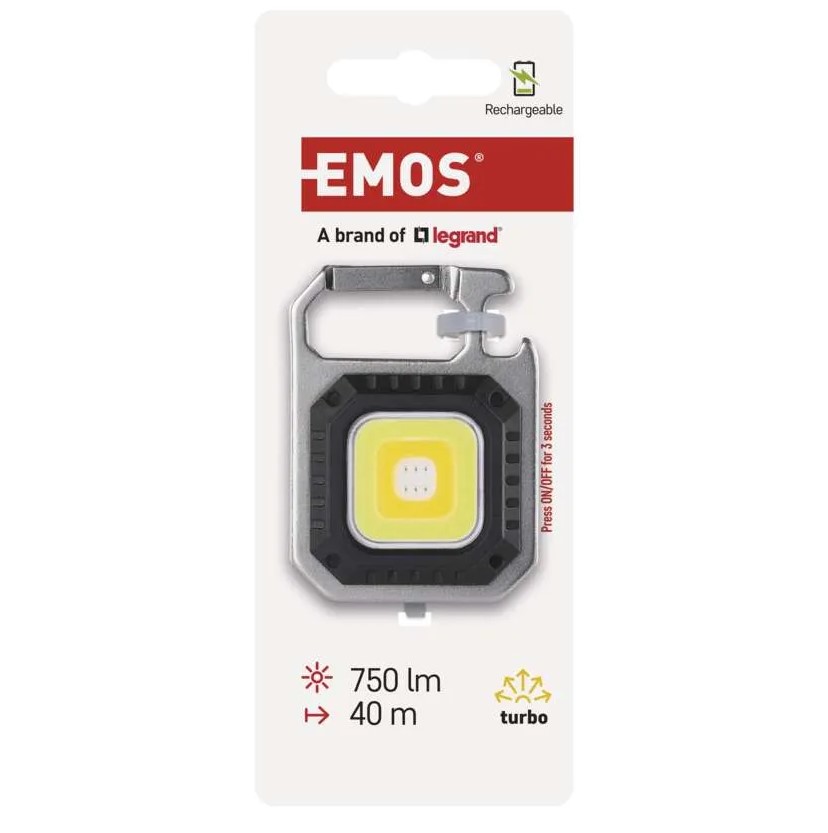 EMOS P4714 Nabíjecí mini LED svítilna – přívěšek