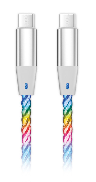 Aligator POWER USB-C/USB-C, 1,2m svítící DATKP62