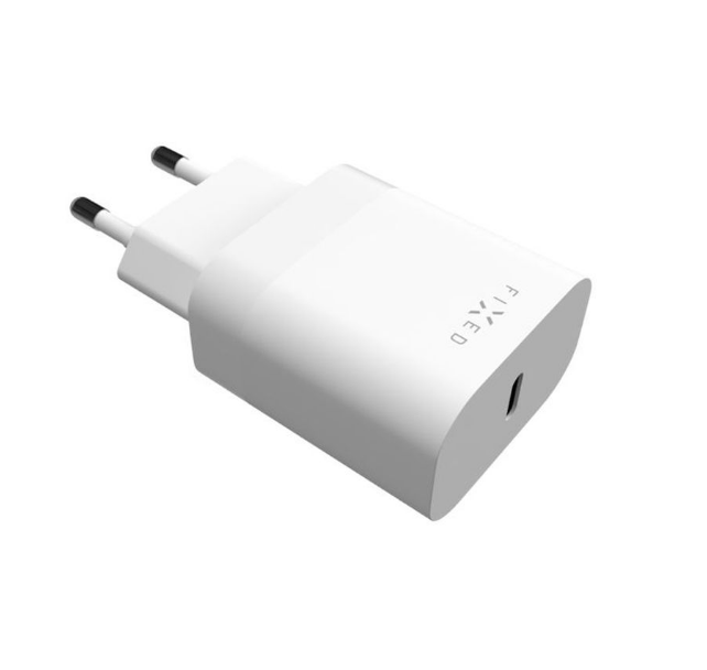 FIXED nabíječka s USB-C, 30W, bílá FIXC30N-C-WH