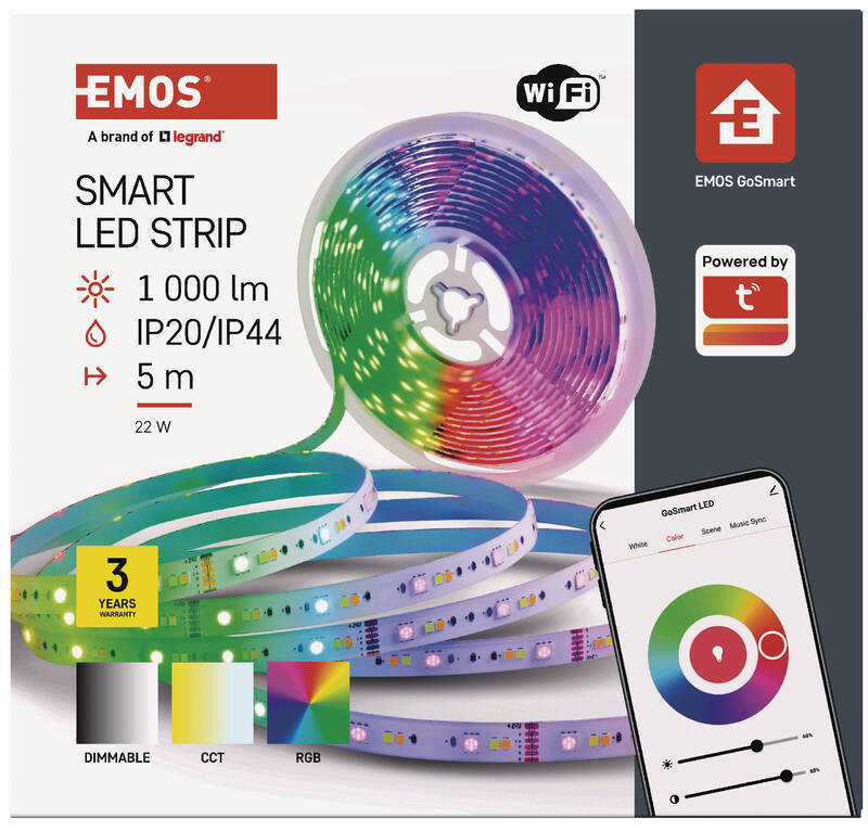 EMOS ZPW518R GoSmart LED pásek WiFi 5 m