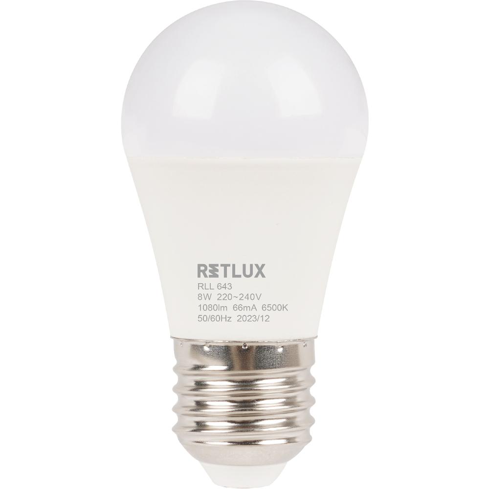 RETLUX RLL 643 G45 E27 miniG 8W DL D