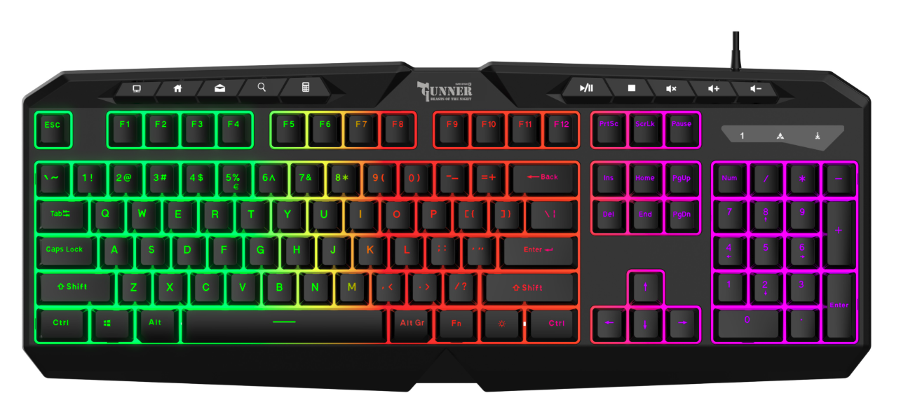 SWISSTEN GUNNER herní klávesnice
