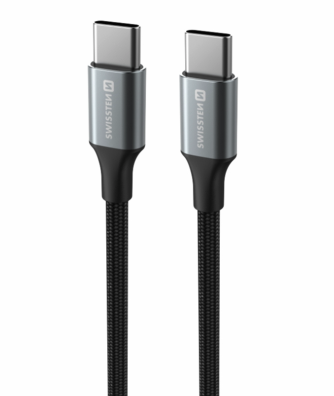 SWISSTEN 71528203 USB-C/USB-C 1,5m, černý