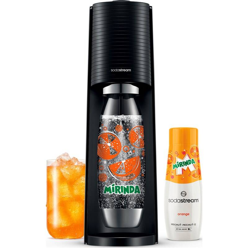 SodaStream Terra Black MIRINDA Mpack černý