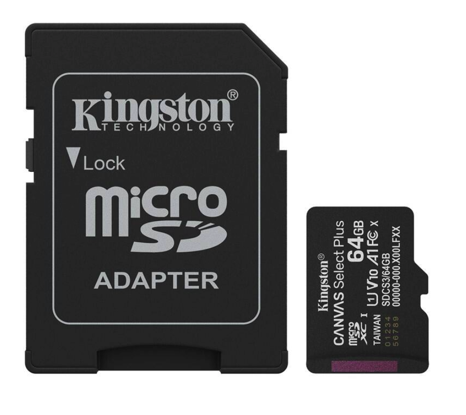 Kingston Canvas Select Plus MicroSDXC 64GB UHS-I U1 