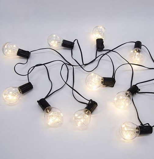 Solight 1V270 10x micro LED žárovka, 3m, 3xAA, venkovní řetěz