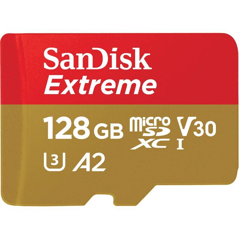 SanDisk Micro SDXC Extreme 128GB + adaptér
