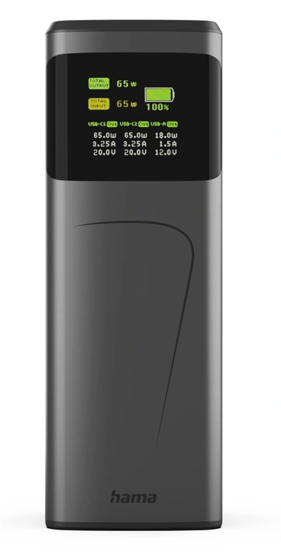 Hama 201742 High Power 150 W, 2x USB-C, 1x USB-A