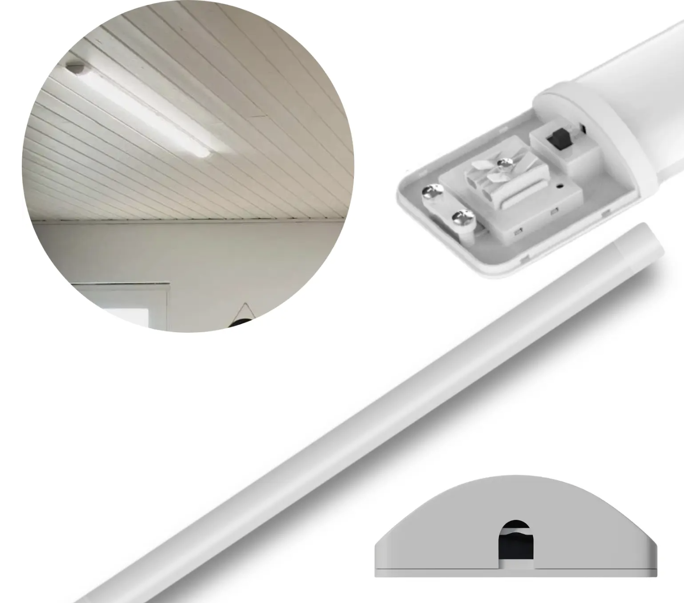 Avide Fladt LED,4800lm, 48W, IP20 150cm