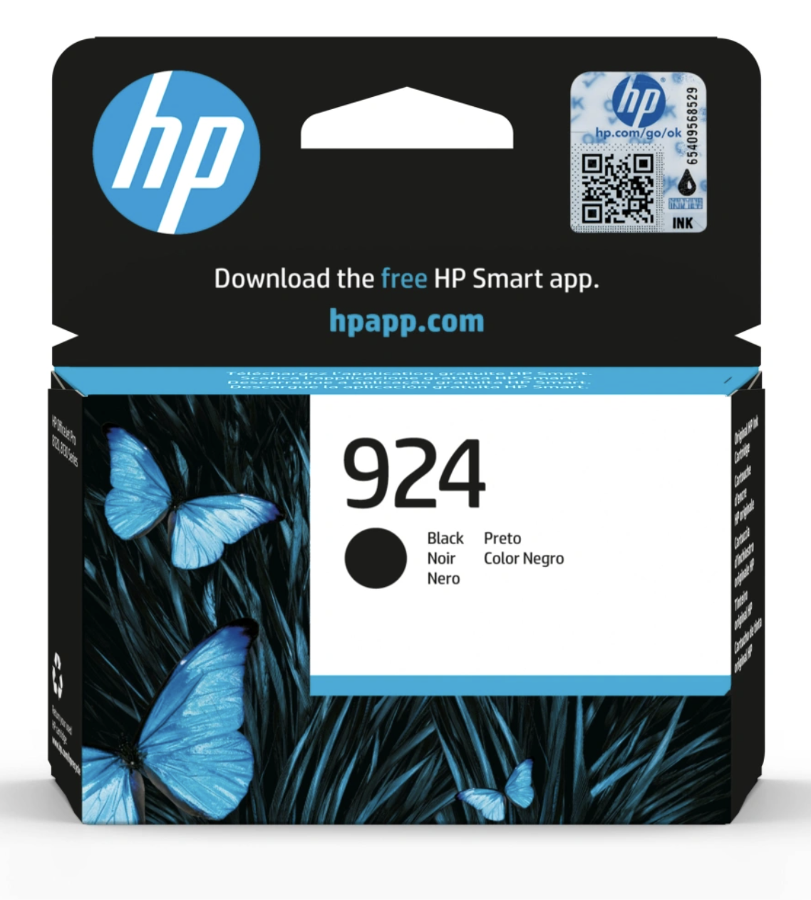 HP Inkoustová náplň HP 924, černá