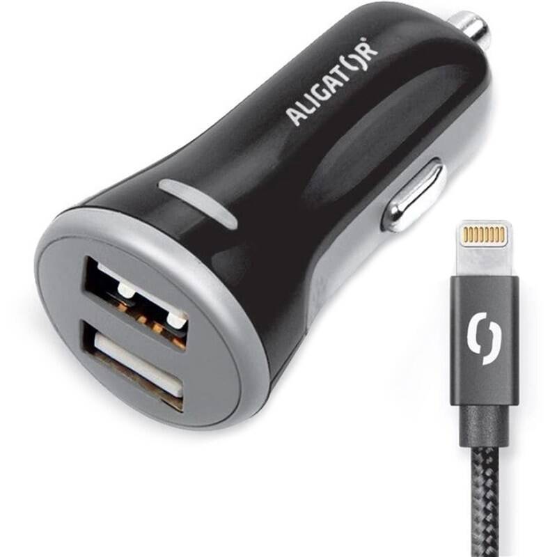 ALIGATOR CHS0007 autonabíječka 3.4A 2xUSB + Lightning