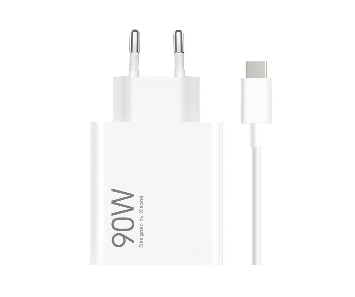 Xiaomi MDY-15-EK USB-A 90W Cestovní Nabíječka + USB-C 6A Datový Kabel White