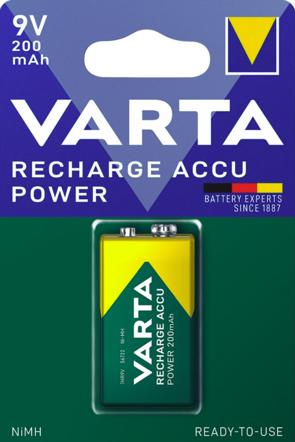 Varta BV5762 Power Accu 9V, 200 mAh