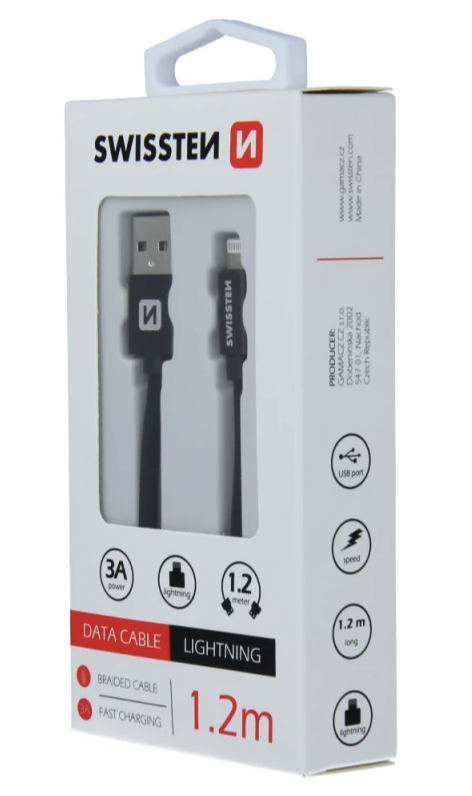 SWISTTEN 71523201 USB-A/Lightning 1,2m černý