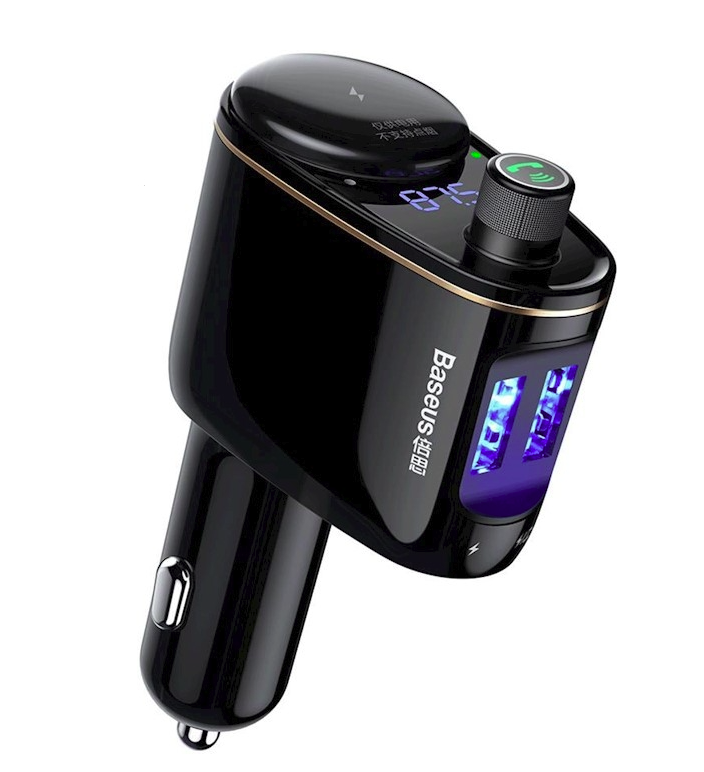 Baseus S-06 FM Bluetooth transmitter do auta 2x USB 3,4A