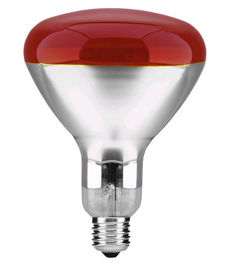 Infra žárovka E27 150W červená