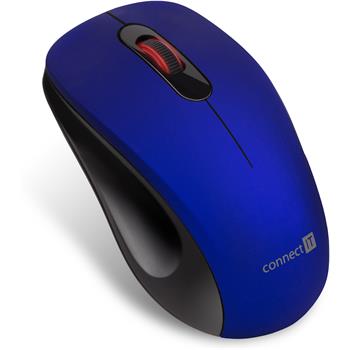CONNECT IT MUTE bezdrátová tichá myš USB modrá