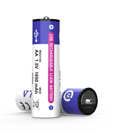 Nabíjecí baterie AA USB-C 1650 mAh 2 ks