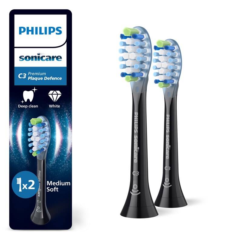 Philips Sonicare Premium Plaque Defense HX9042/88 2 ks černé
