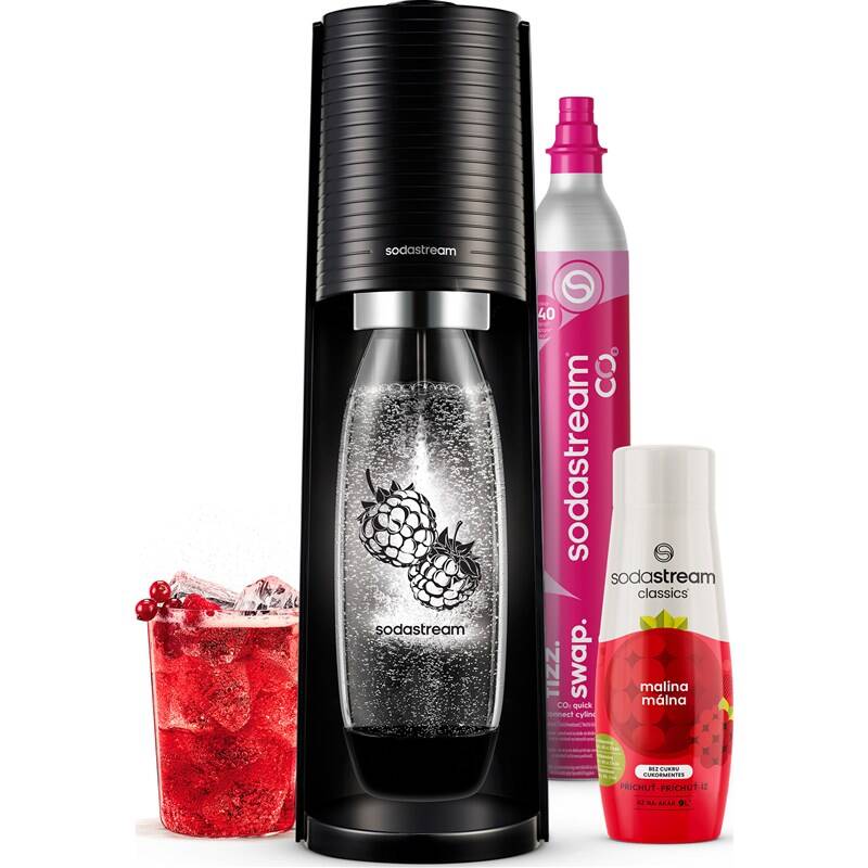 SodaStream Terra Black Malina Zero Multipack